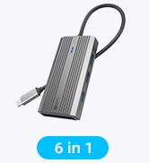 6 in 1 USB C HUB