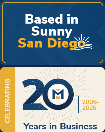 about the company- 20 years strong in sunny San Diego
