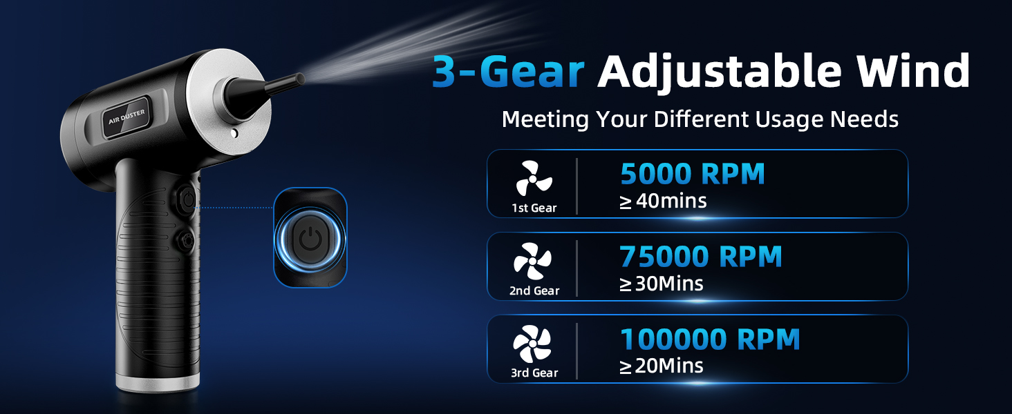 3 Gear Adjustable Wind