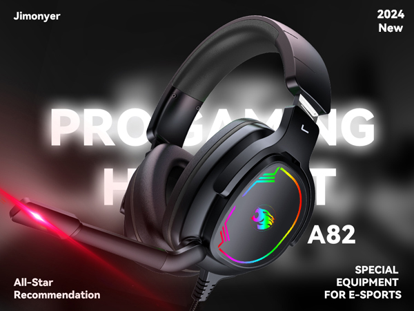 Jimonyer Gaming Headset with Microphone
