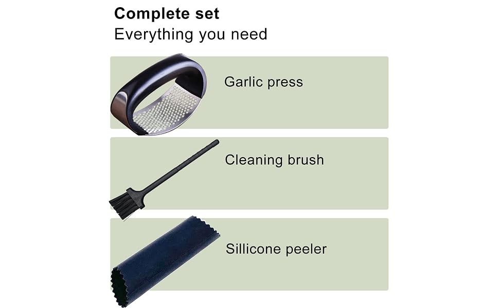 Stainless Steel Garlic Mincer Garlic Crusher;Garlic Press Rocker