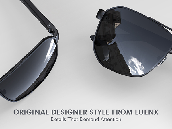 square aviator sunglasses for men women polarized shades