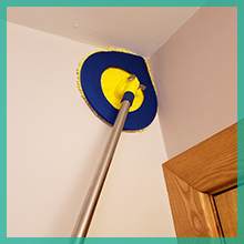 cleans high extension pole sturdy durable ceilings high walls window frames door frames frame doors