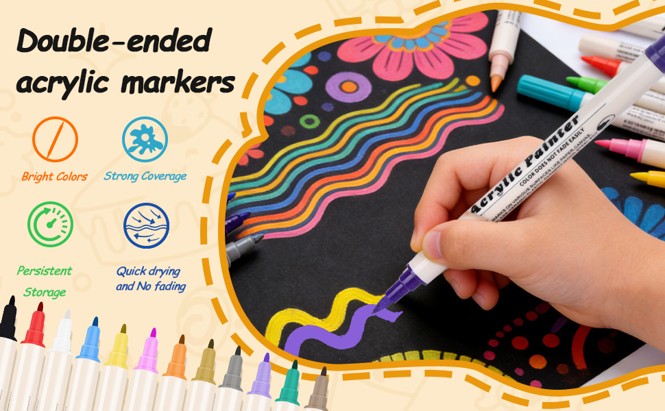 Acrylic Paint Markers Set