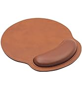 eyscar Leather Mouse Pad Wrist Support Ergonomic Memory Foam - Lightweight Rest Nonslip Mousepad ...
