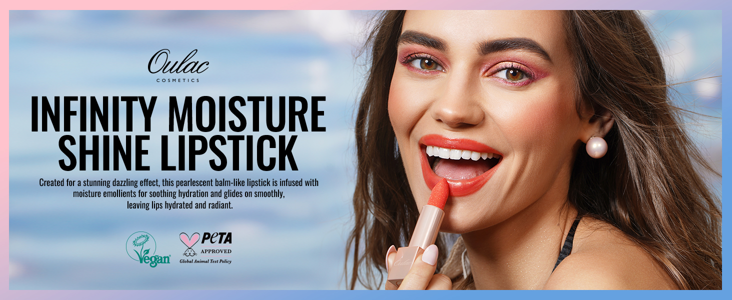 a woman with a bright red lipstick and a pink lip.