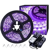 YAYIT 20ft LED Black Light Strip Kit,360 Units,12V Flexible Blacklight Fixtures, 6m LED Ribbon fo...