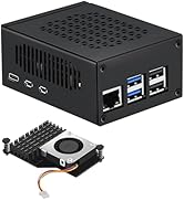 iUniker Metal Case for Raspberry Pi 5 with Pi 5 Active Cooler, Space for Hats, Add-on Boards, Coo...