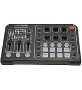 External Live Sound Card, Professional Audio Mixer Voice Changer with 12 Step Electronic Tuning, ...