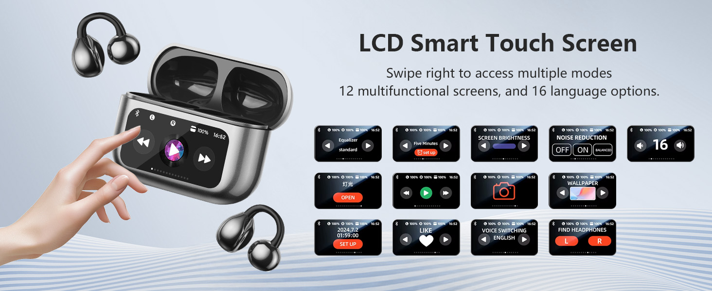Open Ear Clip On Earbuds