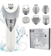Qreeyx Epilator for Women, 7 in 1 Epilator Hair Removal for Women, Shaver, Bikini, Face Razor, Fa...