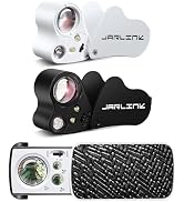 JARLINK 3 Pack Jewelers Loupe, 30X 60X 90X Illuminated Jewelers Eye Magnifier and Magnifying Glas...