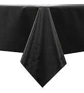 Heavy Duty Vinyl Tablecloth Waterproof Oil-Proof PVC Table Cloth Stain-Resistant Wipeable Rectang...