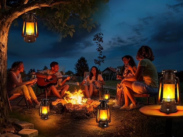 Solar &amp;amp; Battery Powered Lantern Outdoor Lights