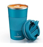 MOMSIV 17oz Travel Mug, Insulated Coffee Cup with Leakproof Lid, Vacuum Stainless Steel Double Wa...