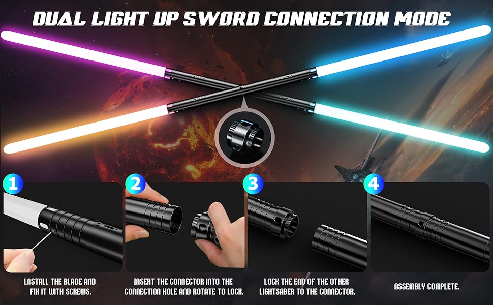 2 in 1 lightsabers for kids and adults