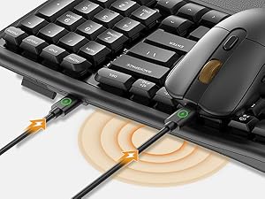wireless ergonomic keyboard and mouse