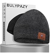 BULYPAZY Bluetooth Beanie Hat for Men Women, Bluetooth 5.0 Winter Knitted Beanie Music Hat Built-...