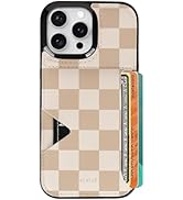 uCOLOR for iPhone 16 Pro Case with Card Holder- Slim Leather Wallet Case Credit Card Holder Drop ...