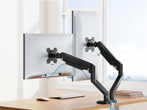 dual monitor arm
