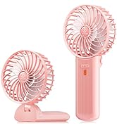 JZCreater Mini Handheld Fan, USB Desk Fan, Quiet Portable Handheld Fan, 4 Speed, 15H Cooling Fan,...
