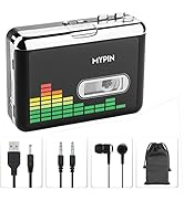 USB Cassette to MP3 Converter, Portable Walkman Cassette Audio Music Player Tape-to-MP3 Converter...