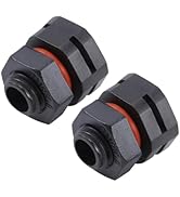 2-Pack IP68 Industrial Breather Vent - M12x1.5 Pressure Equalization Valve, Dual-Port Moisture Co...