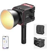 SmallRig RC 100B COB Video Light with Handle, 100W Bi-Color 2700K-6500K, Type-C Fast Charging, Bu...