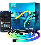 Govee RGBIC Neon Rope Lights for Desks, 16.4ft LED Gaming Desk Lights | Neon LED Strip Lights Syn...