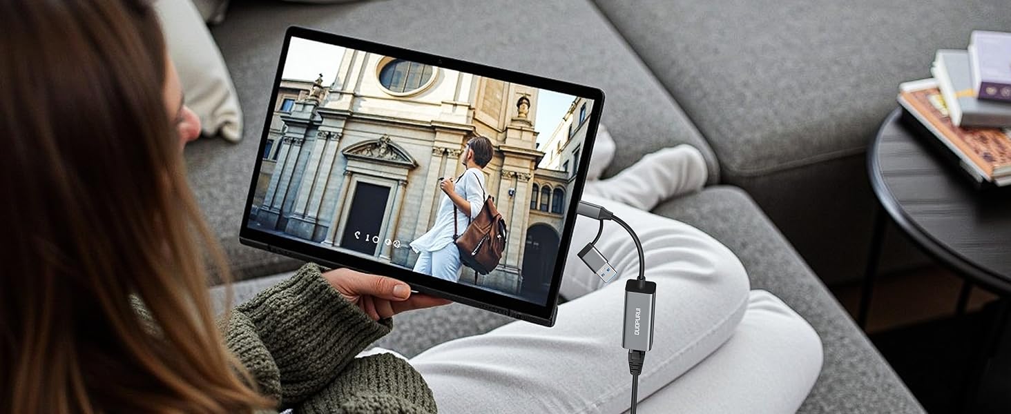 ethernet adapter for laptop is compatible with tablets such as the Mac Mini, Chromebook, Surface