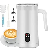 CookSwift Milk Frother, 4-in-1 Electric Milk Steamer and Frother, 13.5oz/400ml Automatic Large Ca...