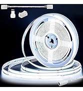 PAUTIX COB LED Strip Lights 20ft/6.1m 6000K Daylight White,504 LEDs/m 6000LM Super Bright DC24V C...