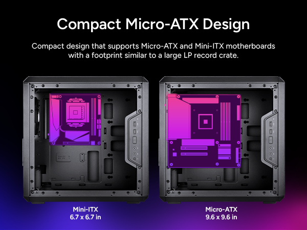 Compact Micro-ATX Design