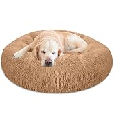 PETORO Dog Bed, Cat Bed, Pet Bed, Anti-Anxiety, Soft, Comfortable and Machine Washable Donut Roun...