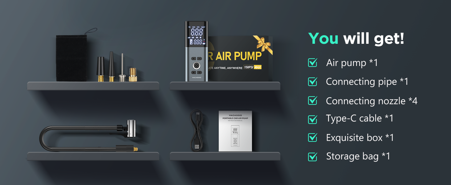 Tire Inflator Portable Air Compressor