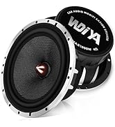 WDiYA Upgrade 6.5" Car Speakers 1000W Peak Power - High-Performance Carbon Fiber Cone Woofers, Bu...