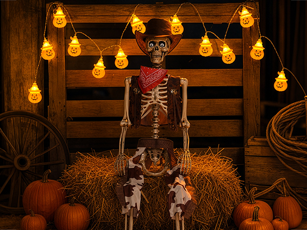 Pose-N-Stay Halloween Skeleton