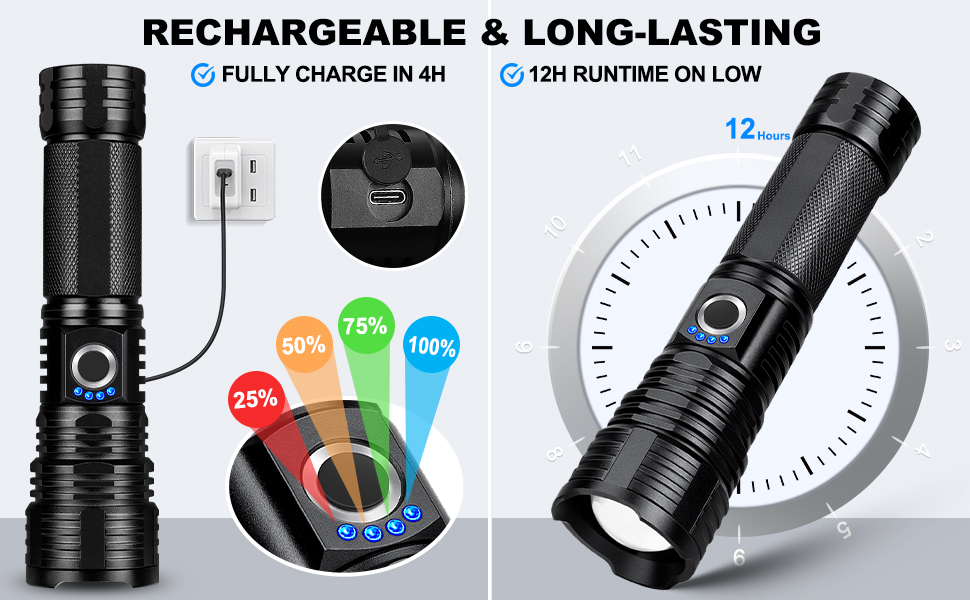 RECHARGEABLE &amp;amp; LONG-LASTING