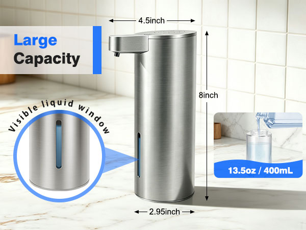 13.5oz / 400ml large capacity