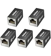 Jadaol [UL Listed RJ45 Coupler 10Gbps Shielded, Gold-Plated Contacts, Aluminum Alloy Inline Ether...