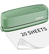 3 Hole Punch, AFMAT Electric Three Hole Punch Heavy Duty, 20-Sheet Punch Capacity, AC or Battery ...