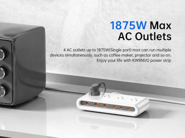 100-240v travel power strip with 1875W Max out put ac outlets for travel/Home