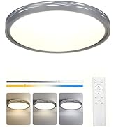 FCPVHOY 20 Inch Large LED Flush Mount Ceiling Light, 2700K-6500K Dimmable LED Ceiling Light Fixtu...