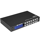J-Tech Digital 4K 4x4 HDMI Matrix Switch HDMI2.0 4K 60Hz 4:4:4 HDR Compatible with Dolby Vision, ...