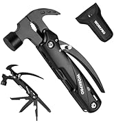 WORKPRO Multitool-12 in 1 Camping Tools with Mini Hammer-EDC Gear Multi Tools Hammer with Safety ...