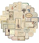 Bomichi 140 Pcs Vintage Aesthetic Stickers for Adults, Junk Journal Supplies for Scrapbooking Bul...