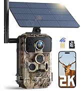 CEYOMUR 4G LTE Cellular Trail Cameras with 2K HD Live Feed, Game Camera with SD &amp; SIM Card 0.1s T...