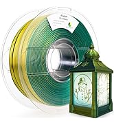 AMOLEN Glitter PLA Filament 1.75mm 3D Printer Filament Shiny Triple Color Black Yellow Green Dime...