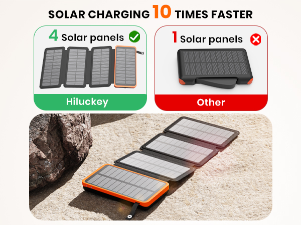 10 times faster solar power bank