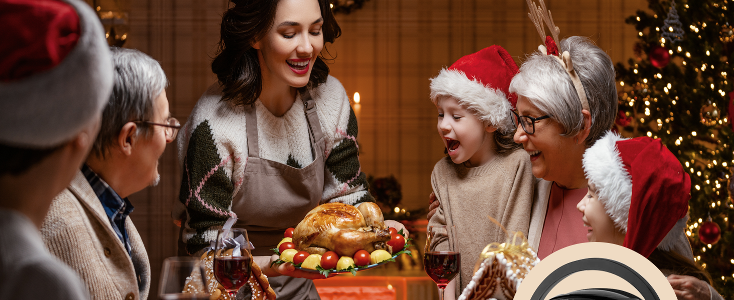 Pro 8in1 Convection Countertop Toaster Oven - Healthy Kitchen Glass Air Fryer Roaster Oven,